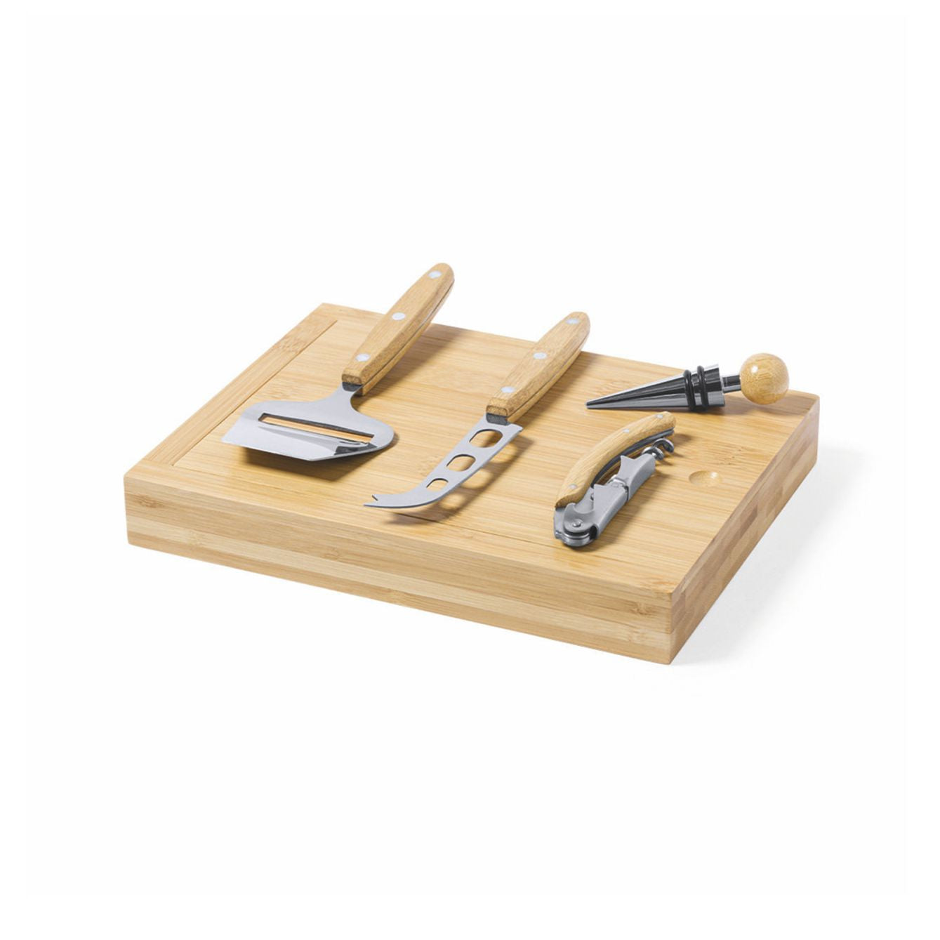 SET VINO E FORMAGGI IN BAMBOO